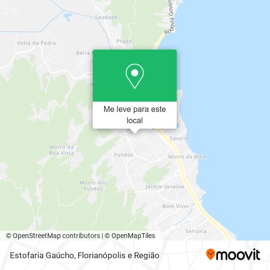 Estofaria Gaúcho mapa