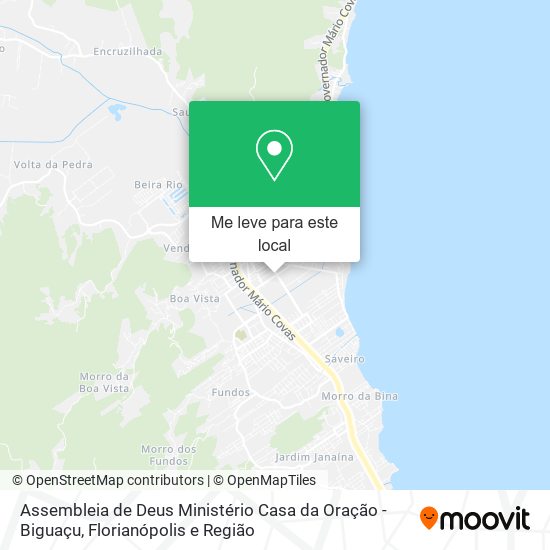 Assembleia de Deus Ministério Casa da Oração - Biguaçu mapa