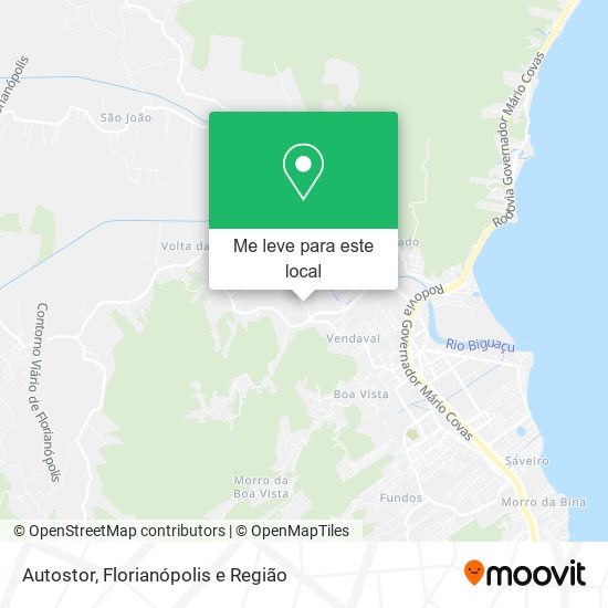 Autostor mapa