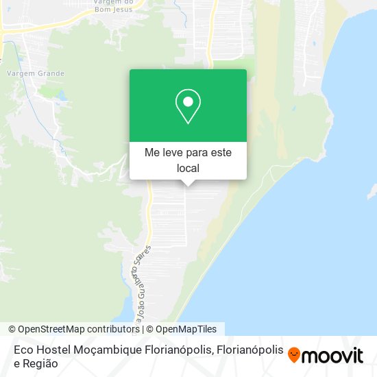 Eco Hostel Moçambique Florianópolis mapa