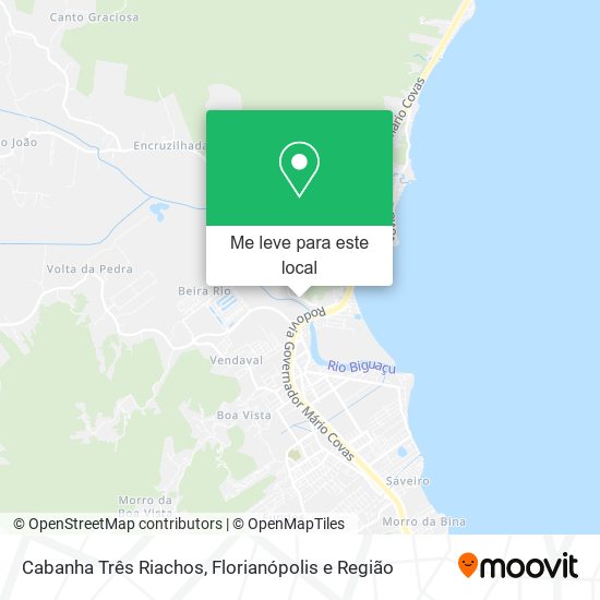 Cabanha Três Riachos mapa