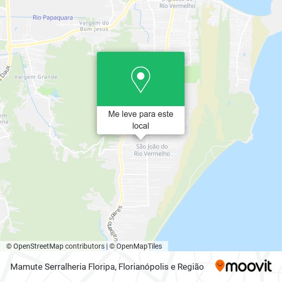 Mamute Serralheria Floripa mapa