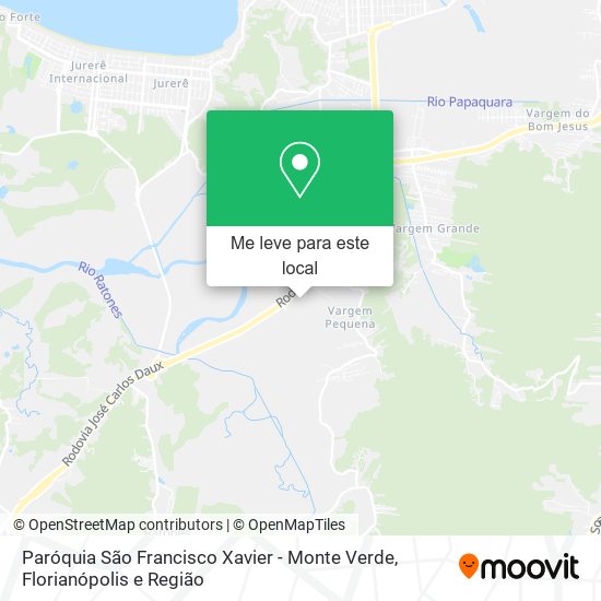 Paróquia São Francisco Xavier - Monte Verde mapa
