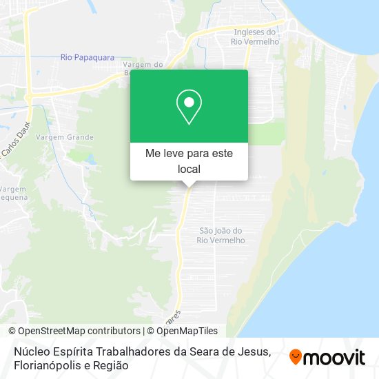 Núcleo Espírita Trabalhadores da Seara de Jesus mapa