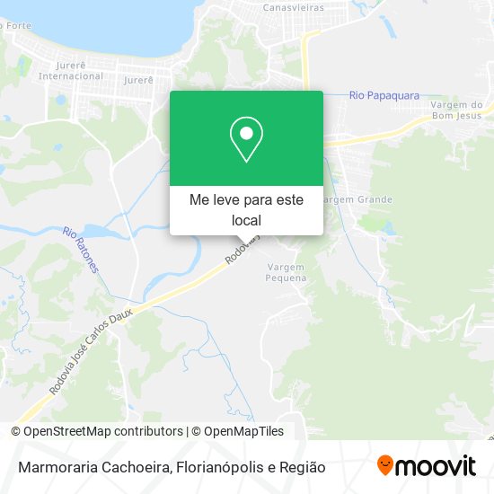 Marmoraria Cachoeira mapa