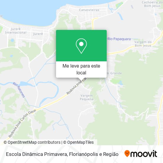 Escola Dinâmica Primavera mapa