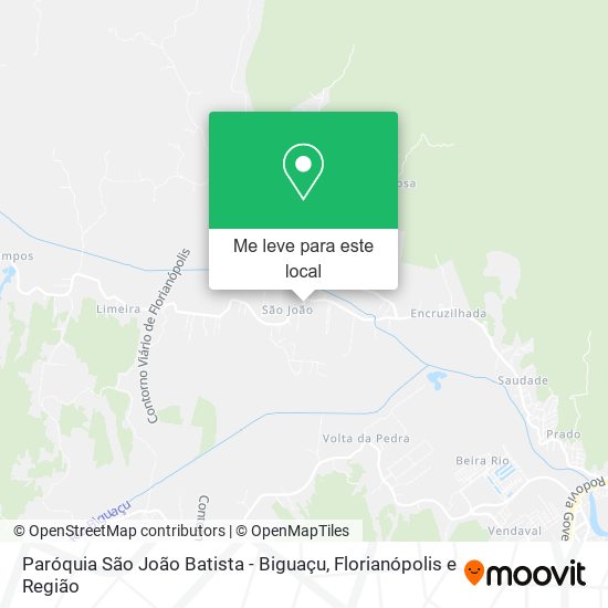 Paróquia São João Batista - Biguaçu mapa