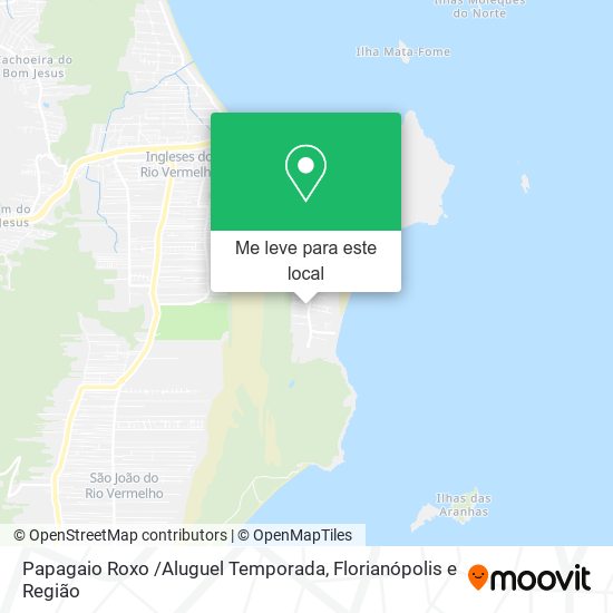 Papagaio Roxo /Aluguel Temporada mapa