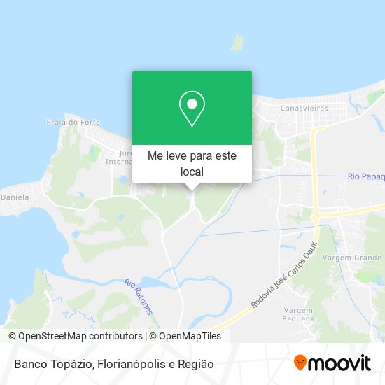 Banco Topázio mapa