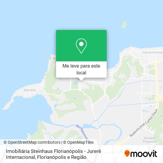 Imobiliária Steinhaus Florianópolis - Jurerê Internacional mapa