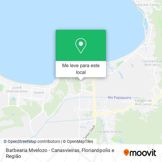 Barbearia Mvelozo - Canasvieiras mapa
