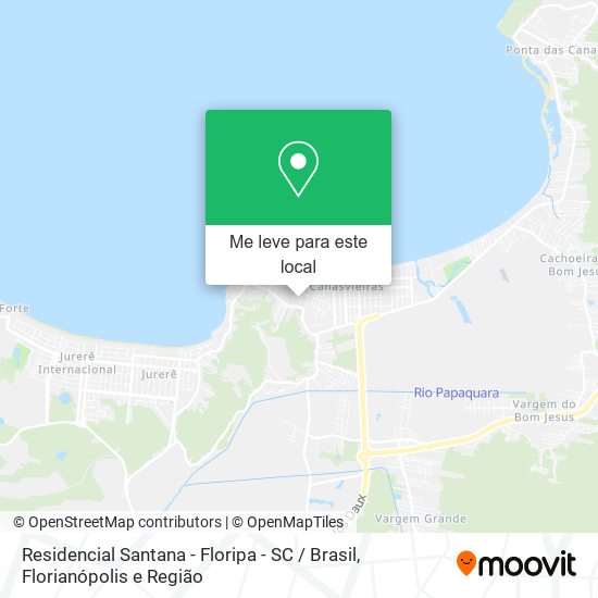 Residencial Santana - Floripa - SC / Brasil mapa