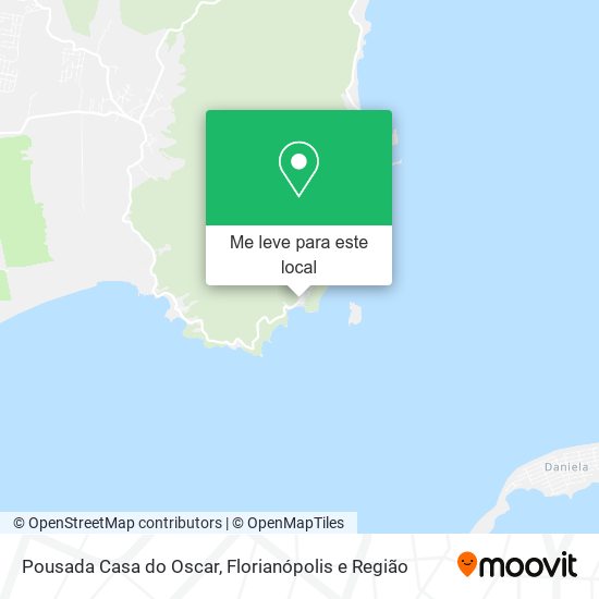 Pousada Casa do Oscar mapa