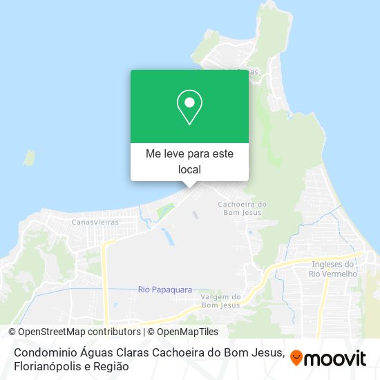 Condominio Águas Claras Cachoeira do Bom Jesus mapa