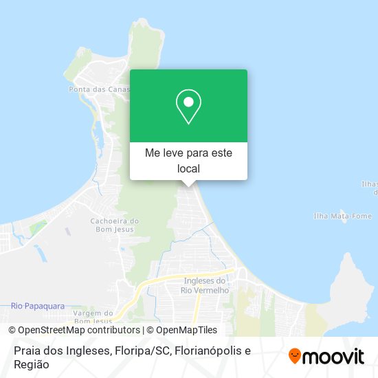 Praia dos Ingleses, Floripa/SC mapa