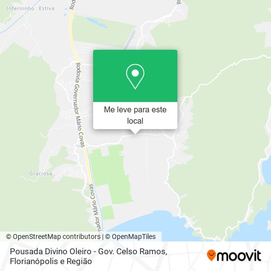 Pousada Divino Oleiro - Gov. Celso Ramos mapa