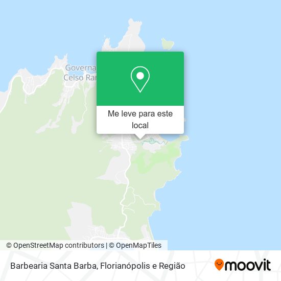 Barbearia Santa Barba mapa