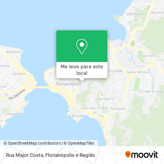 Rua Major Costa mapa