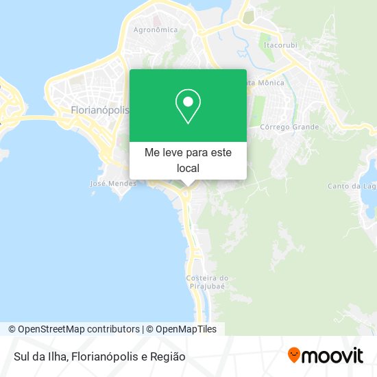 Sul da Ilha mapa