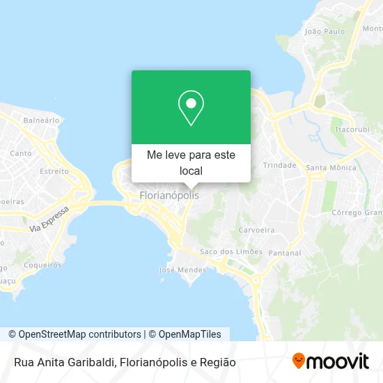 Rua Anita Garibaldi mapa