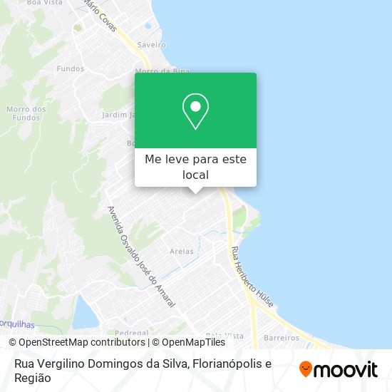 Rua Vergilino Domingos da Silva mapa