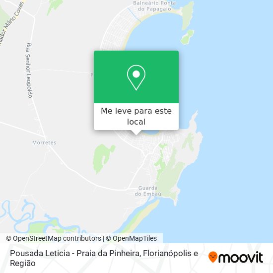 Pousada Leticia - Praia da Pinheira mapa