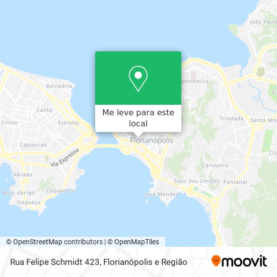 Rua Felipe Schmidt 423 mapa