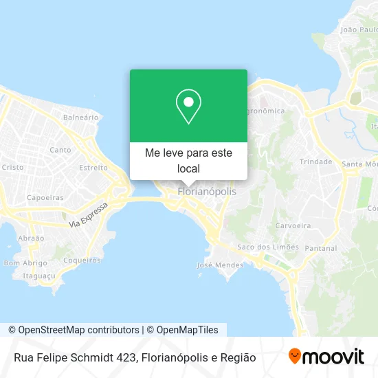Rua Felipe Schmidt 423 mapa