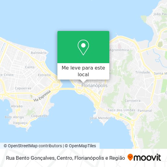 Rua Bento Gonçalves, Centro mapa