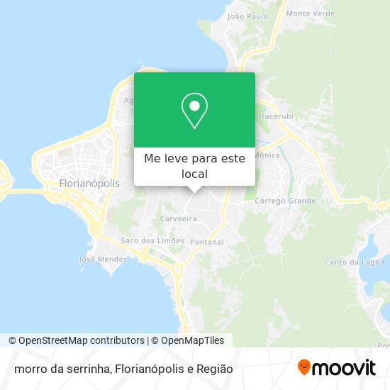 morro da serrinha mapa