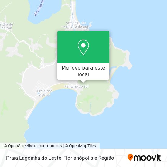 Praia Lagoinha do Leste mapa