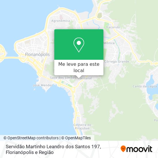 Servidão Martinho Leandro dos Santos 197 mapa