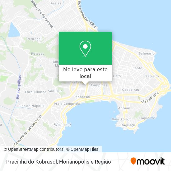 Pracinha do Kobrasol mapa