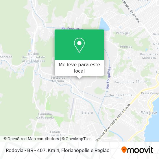 Rodovia - BR - 407, Km 4 mapa