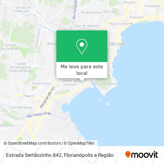 Estrada Sertãozinho 842 mapa