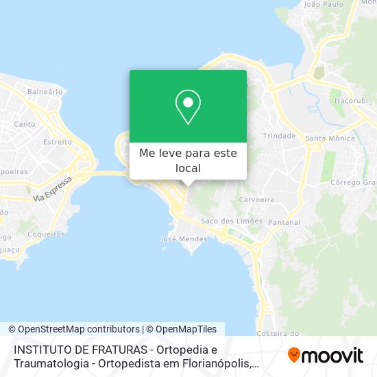 INSTITUTO DE FRATURAS - Ortopedia e Traumatologia - Ortopedista em Florianópolis mapa