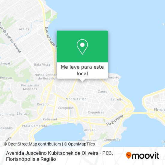 Avenida Juscelino Kubitschek de Oliveira - PC3 mapa