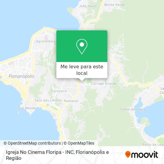 Igreja No Cinema Floripa - INC mapa