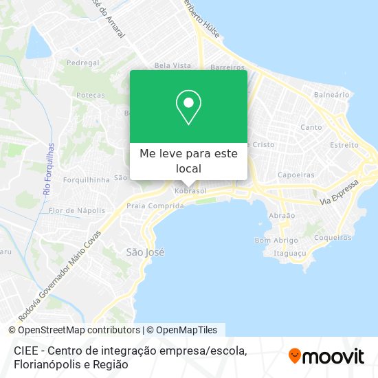 CIEE - Centro de integração empresa / escola mapa