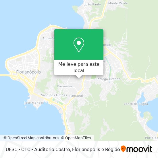 UFSC - CTC - Auditório Castro mapa