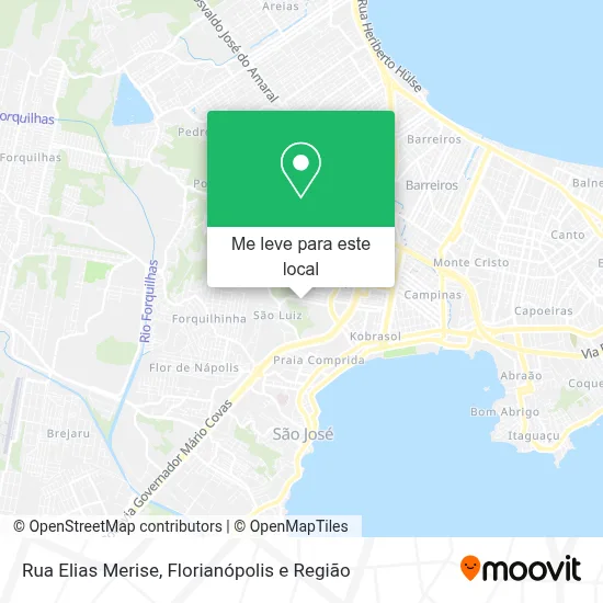 Rua Elias Merise mapa