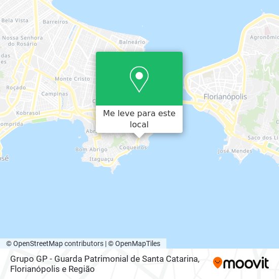 Grupo GP - Guarda Patrimonial de Santa Catarina mapa