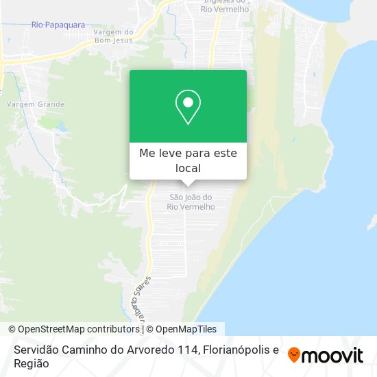 Servidão Caminho do Arvoredo 114 mapa
