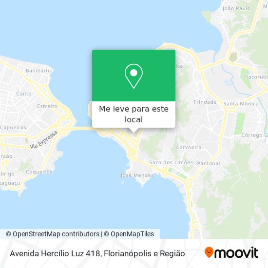Avenida Hercílio Luz 418 mapa