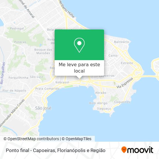 Ponto final - Capoeiras mapa