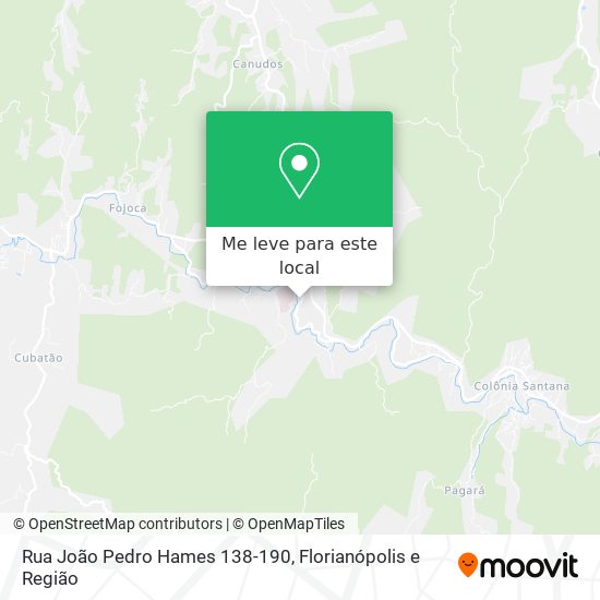 Rua João Pedro Hames 138-190 mapa