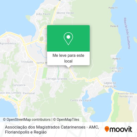 Associação dos Magistrados Catarinenses - AMC mapa