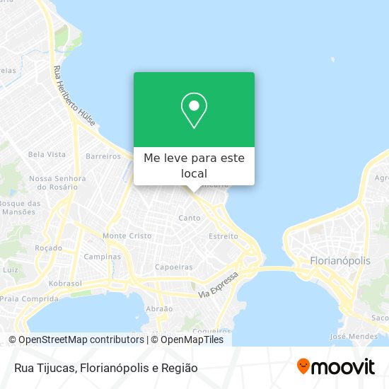 Rua Tijucas mapa