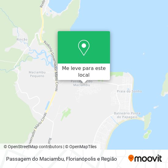 Passagem do Maciambu mapa