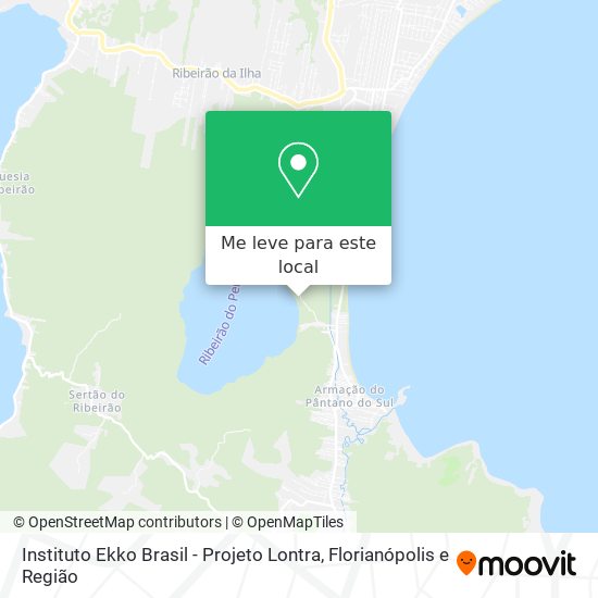Instituto Ekko Brasil - Projeto Lontra mapa